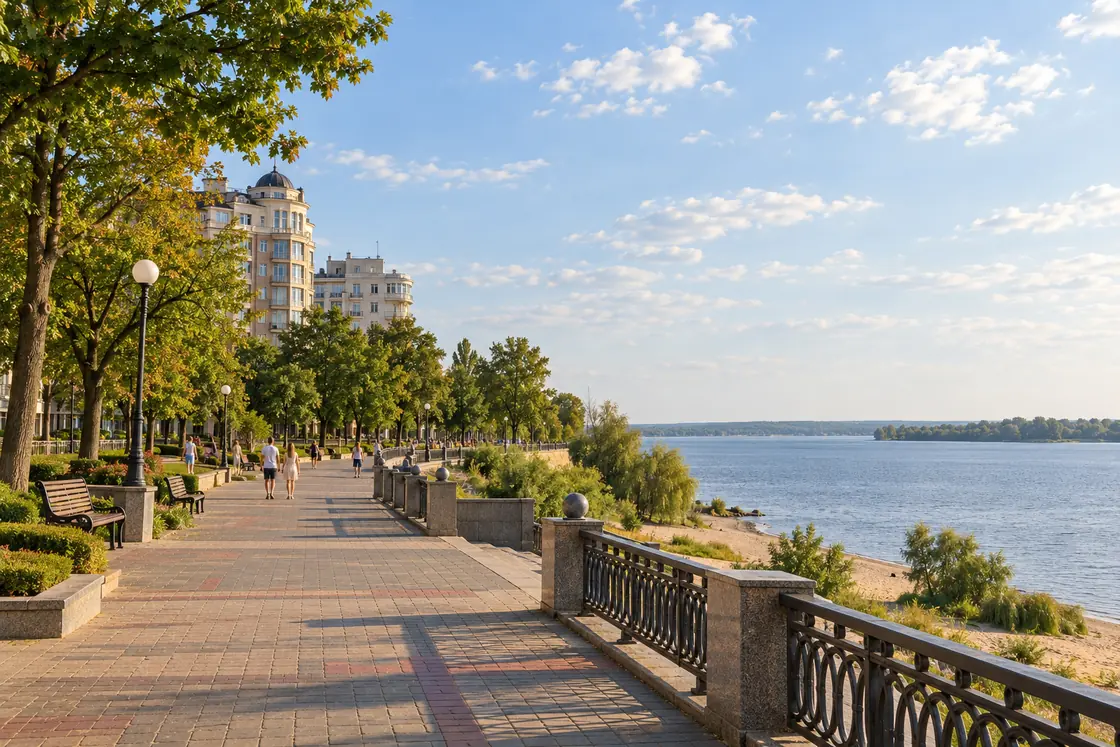 Набережна Дніпра в Черкасах